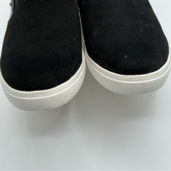 Giani Bernini Xenaa Black Slip-on Wedge Sneakers Suede & Leather Platform SZ 7.5 - Picture 9 of 15